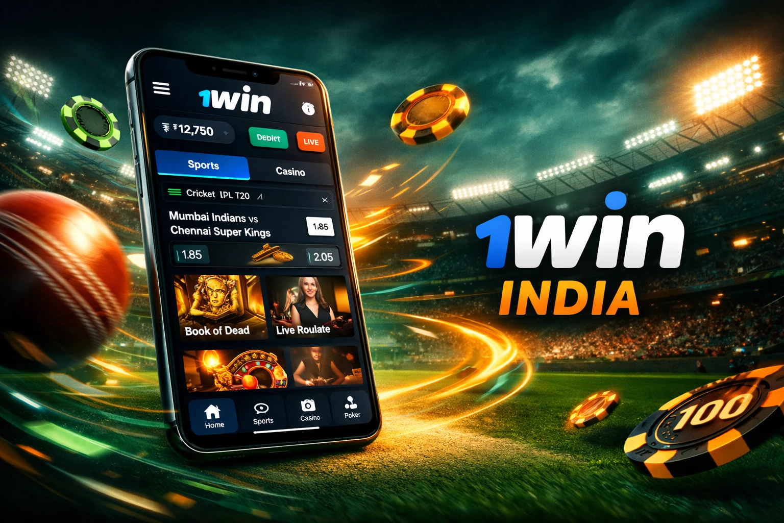 1Win India official platform for fast sports betting and online casino games